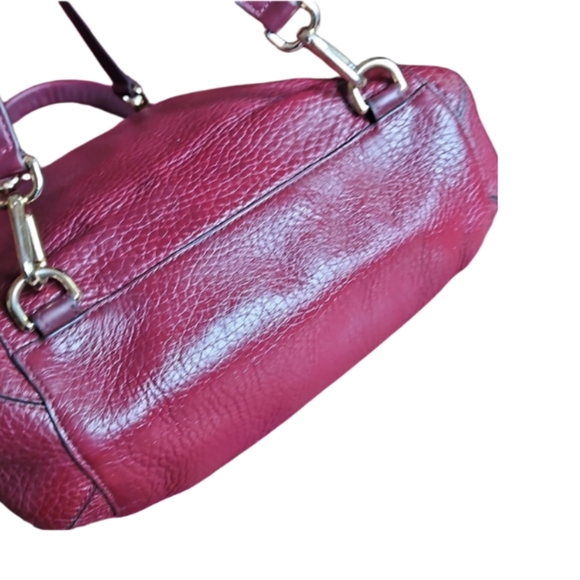 Michael Kors Burgundy Leather Backpack - Picture 6 of 9